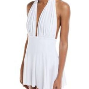 Norma Kamali Halter Swim Dress